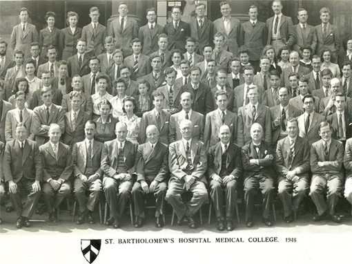 Medical Students at Barts, 1948.