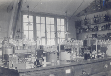 Photograph of the attic laboratory.