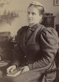 Constance Maynard at her desk, c1897.