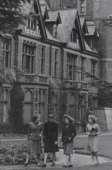 Women students at Girton College, Cambridge, c1944.