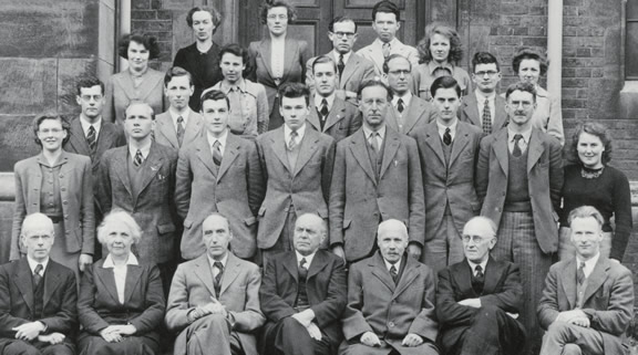 Botany staff from Queen Mary College and Bedford College in Cambridge, c1940.