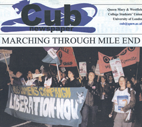 Click to enlarge: Student Union newspaper CUB, November 1999.