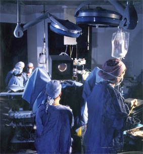 Operating theatre, Barts and The London NHS, 1993.
