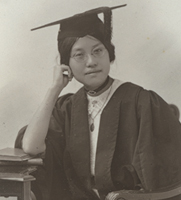 Graduation photograph of Pao Swen Tseng, 1916.