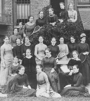 Westfield staff and students, June 1885.