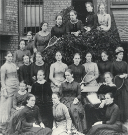 Westfield College staff and students, June 1885.